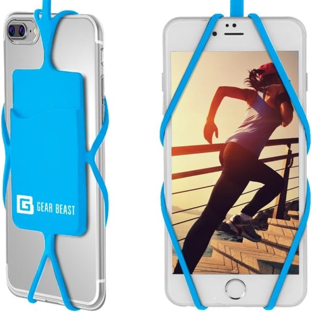 NEW - Gear Beast Cell Phone Lanyard - Universal Neck Phone Holder w/Card Pocket
